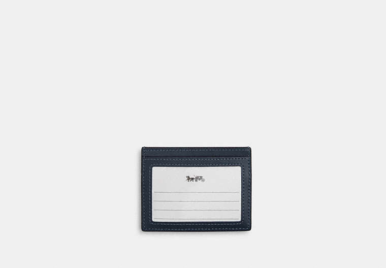 Slim Id Card Case In Regenerative Cotton With Quilting