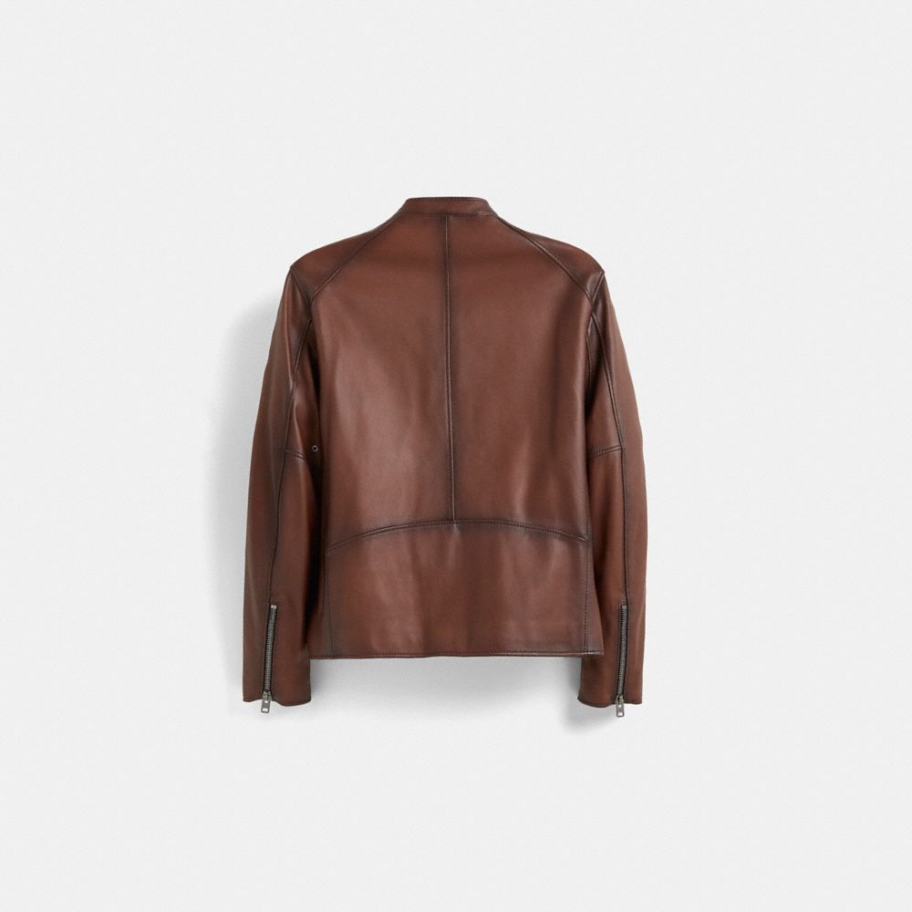 Restored Leather Racer Jacket