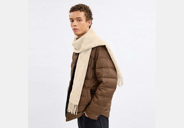 Reversible Signature Cashmere Muffler