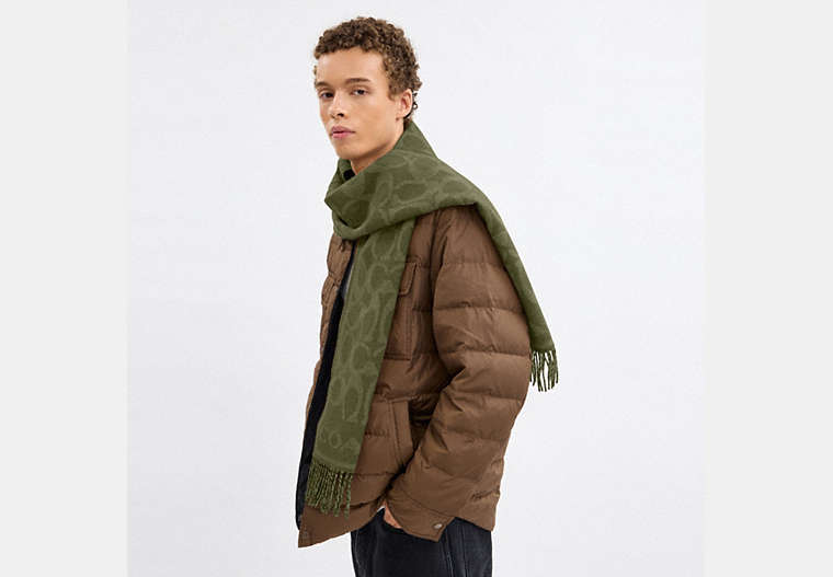 Reversible Signature Cashmere Muffler