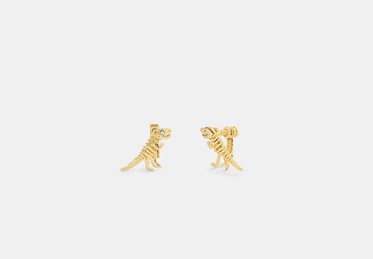 Skeletal Rexy Clip-On Stud Earrings