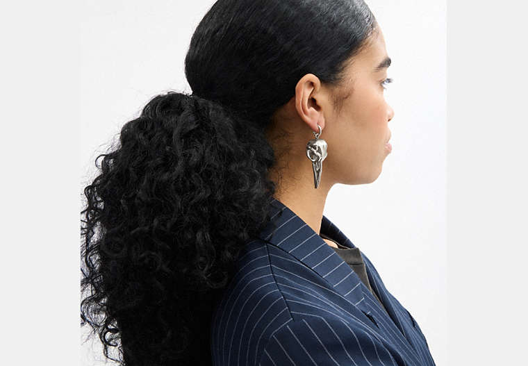 Bird Skull Single Earring