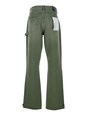 Purple brand Green Pants with Logo Patch on the Rear and Automatic Buttons in Fabric Man