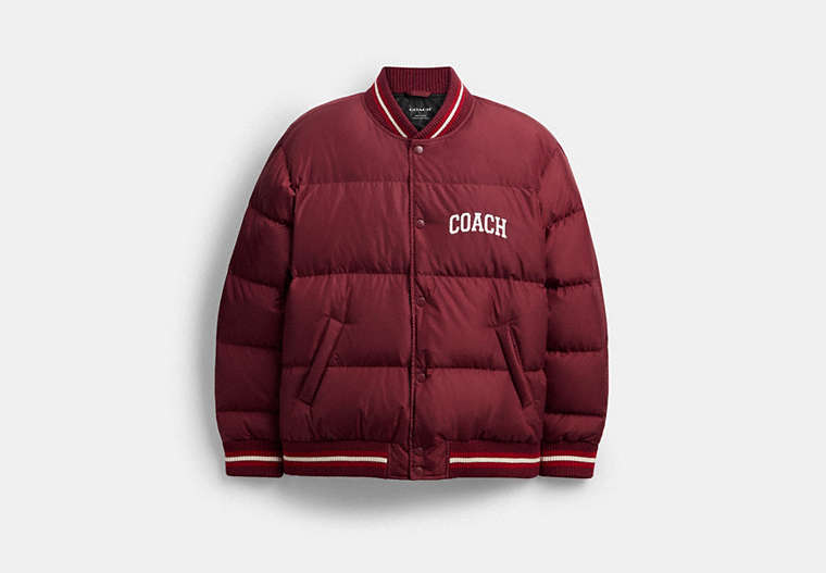 Varsity Down Jacket In Recycled Polyester