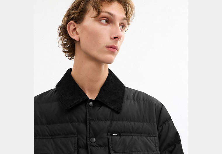 Lightweight Shirt Down Jacket In Recycled Polyester