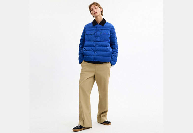 Lightweight Shirt Down Jacket In Recycled Polyester