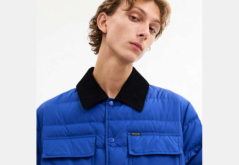 Lightweight Shirt Down Jacket In Recycled Polyester