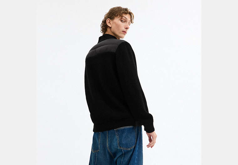 Padded Cardigan Jacket In Recycled Polyester