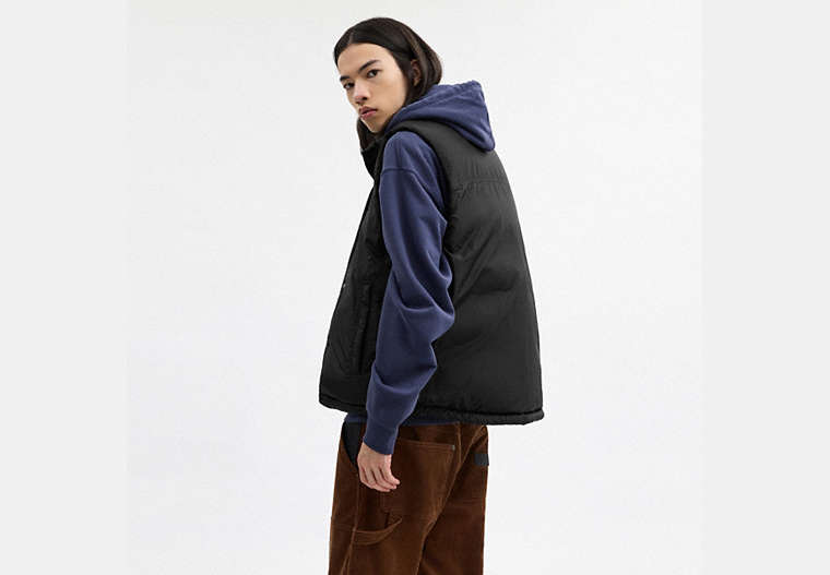 Reversible Colorblock Down Vest