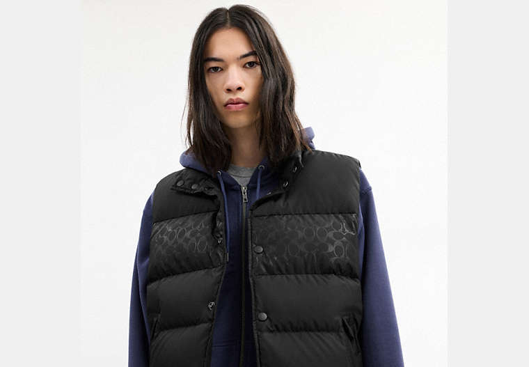 Reversible Colorblock Down Vest