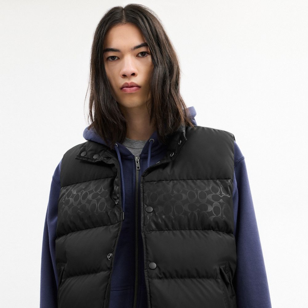 Reversible Colorblock Down Vest