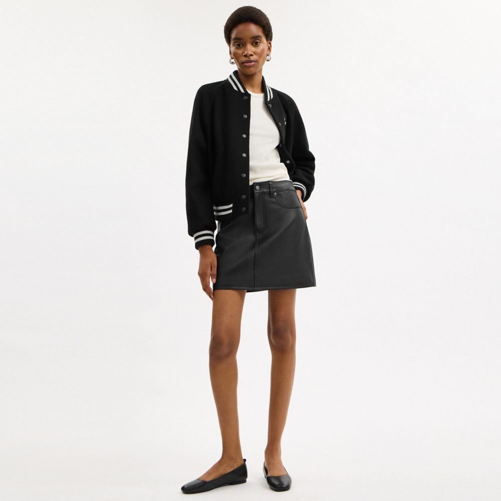 Mini Leather Skirt