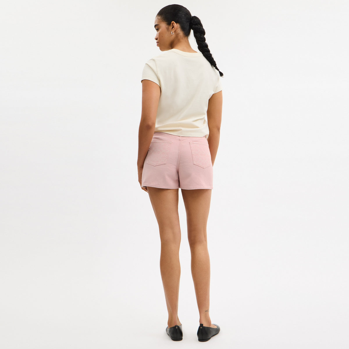 Colorful Signature Denim Shorts