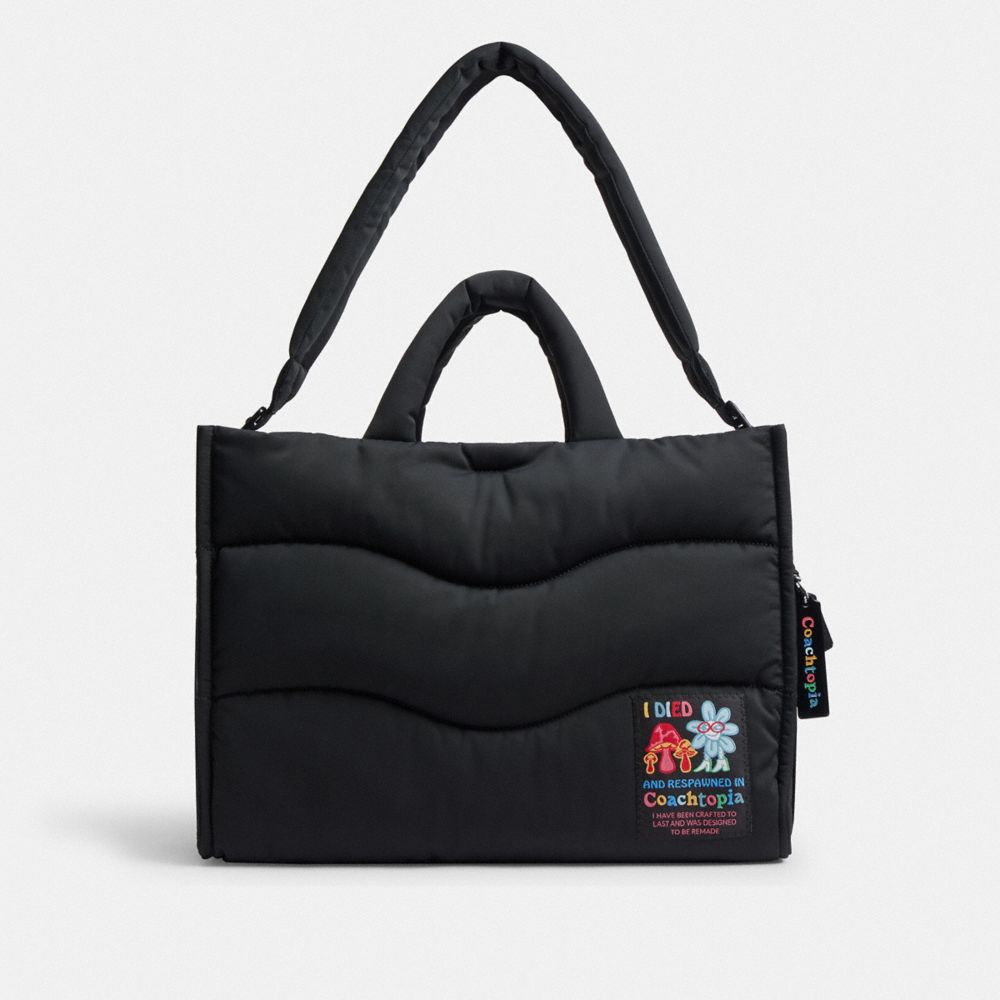 Coachtopia Loop Tote With Wavy Quilting