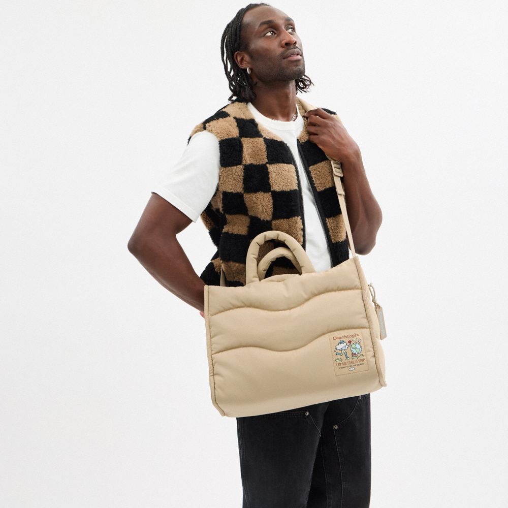 Coachtopia Loop Tote With Wavy Quilting