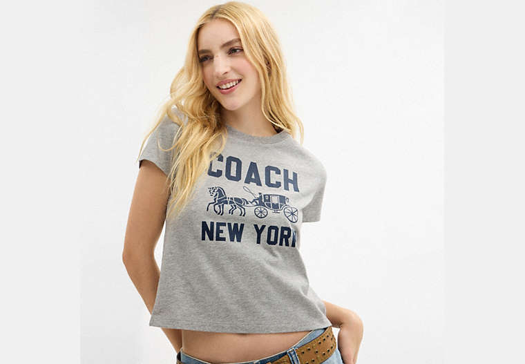 Horse And Carriage T-Shirt In Organic Cotton