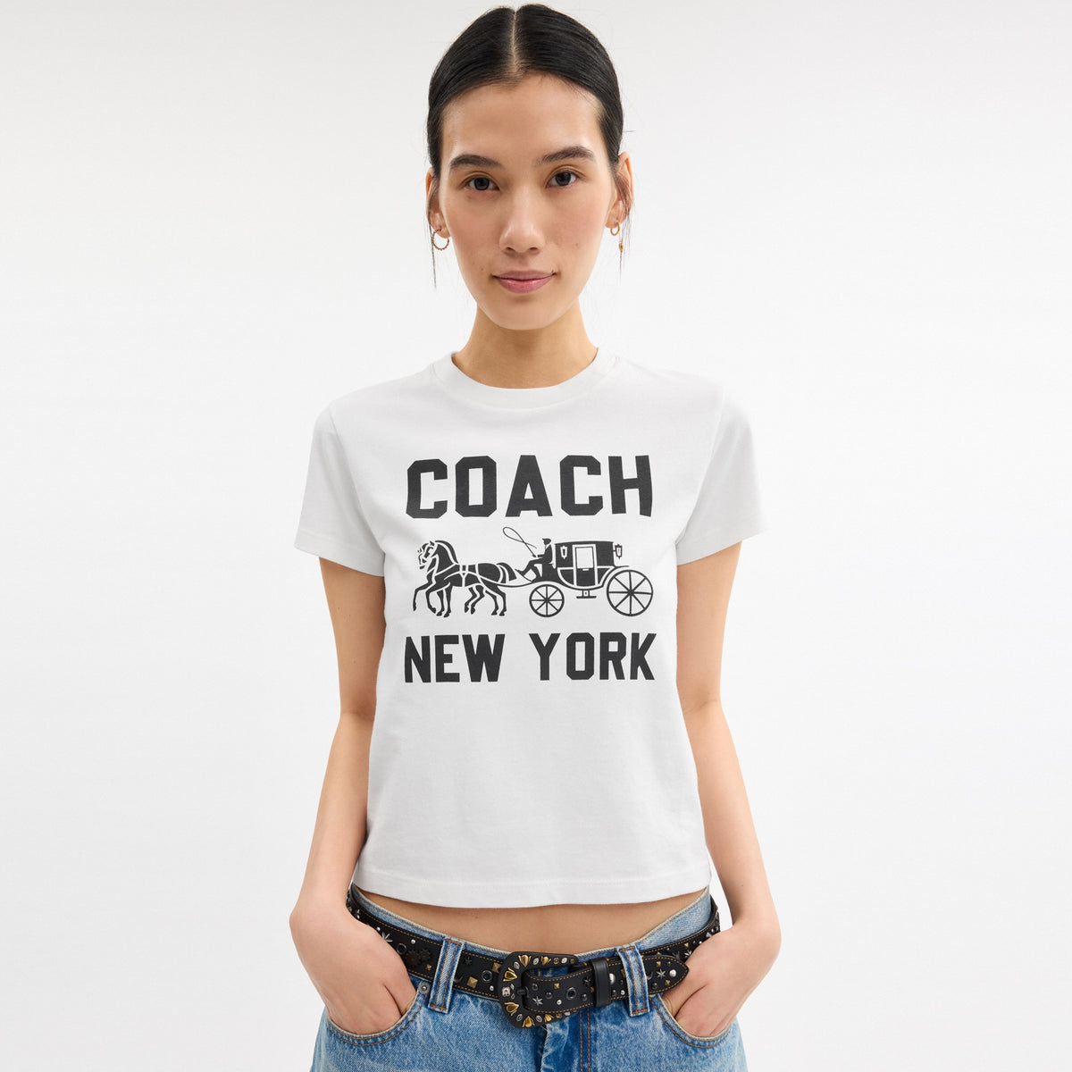 Horse And Carriage T-Shirt In Organic Cotton