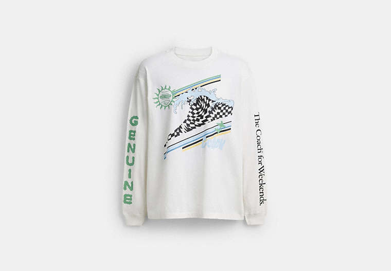 Surf Long Sleeve Relaxed T-Shirt In Organic Cotton