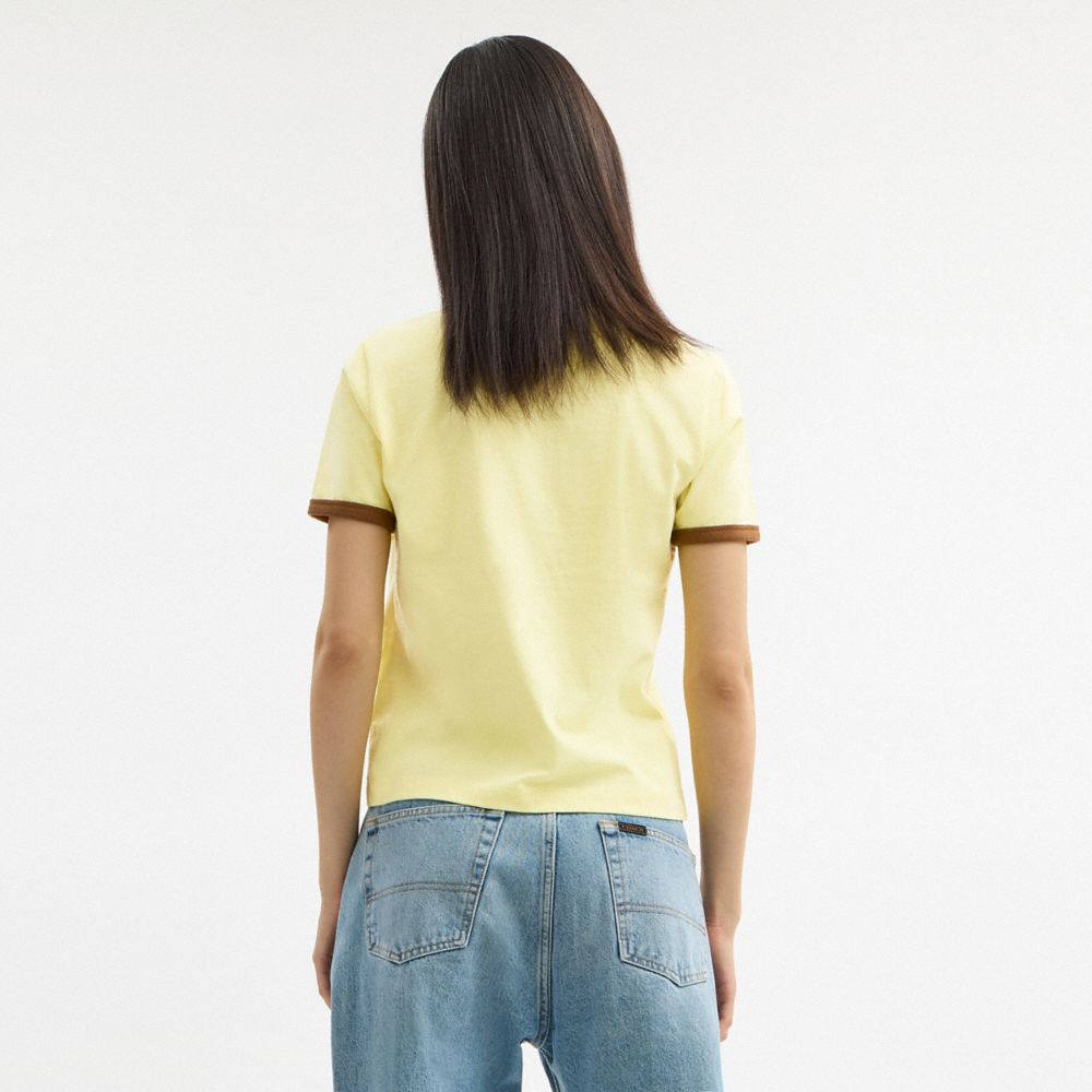 70 S Surf Ringer T-Shirt In Organic Cotton