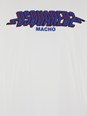 Dsquared2 White Crewneck T-Shirt with Logo Print on the Front in Cotton Man
