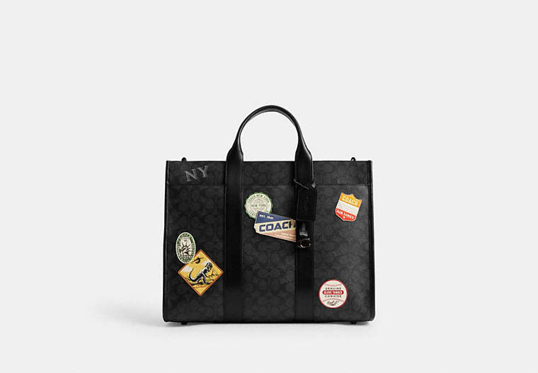 Wesley Tote In Signature Canvas With Patches