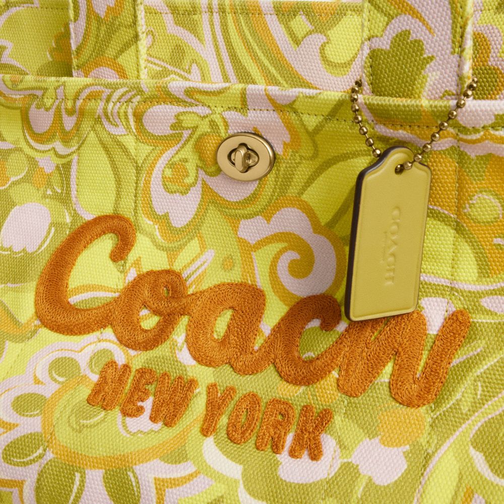 Cargo Tote Bag With Paisley Print