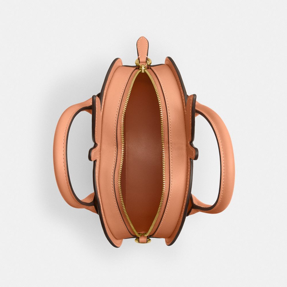 Peach Bag In Regenerative Leather
