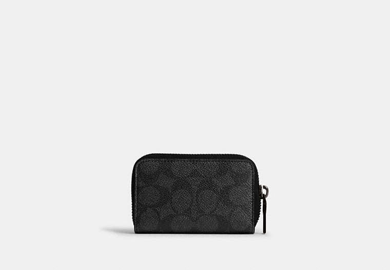 Small Zip Around Card Case In Signature Canvas