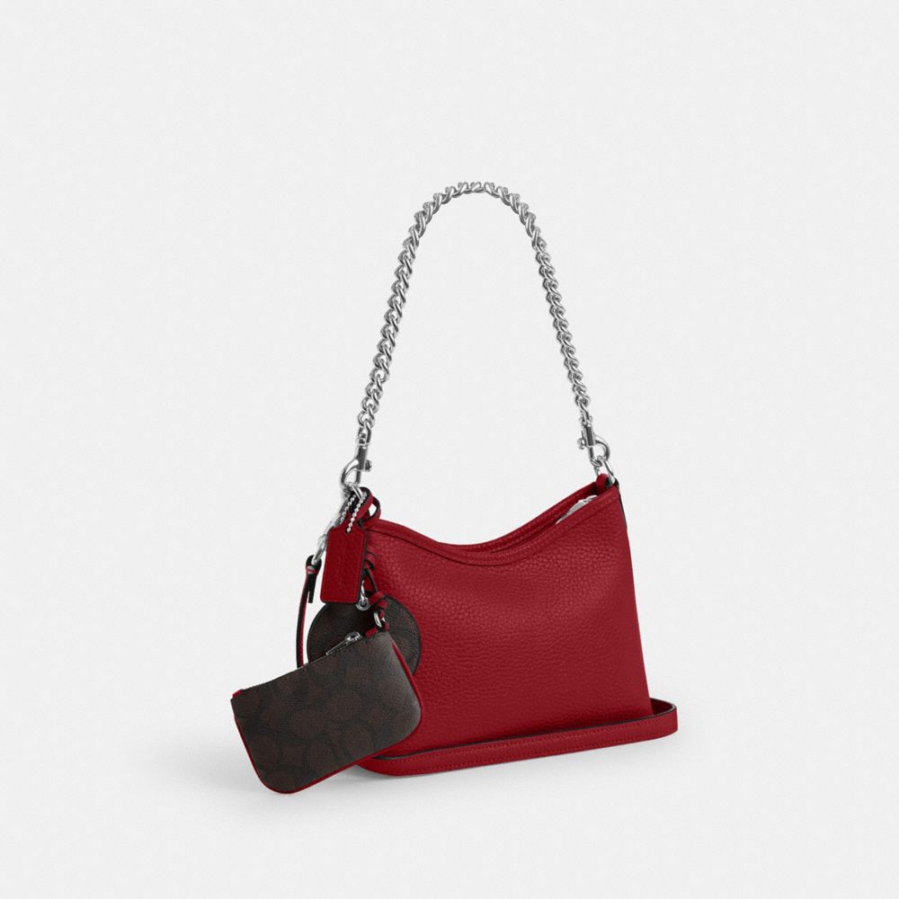 Laurel Small Shoulder Bag With Mirror Charm And Pouch