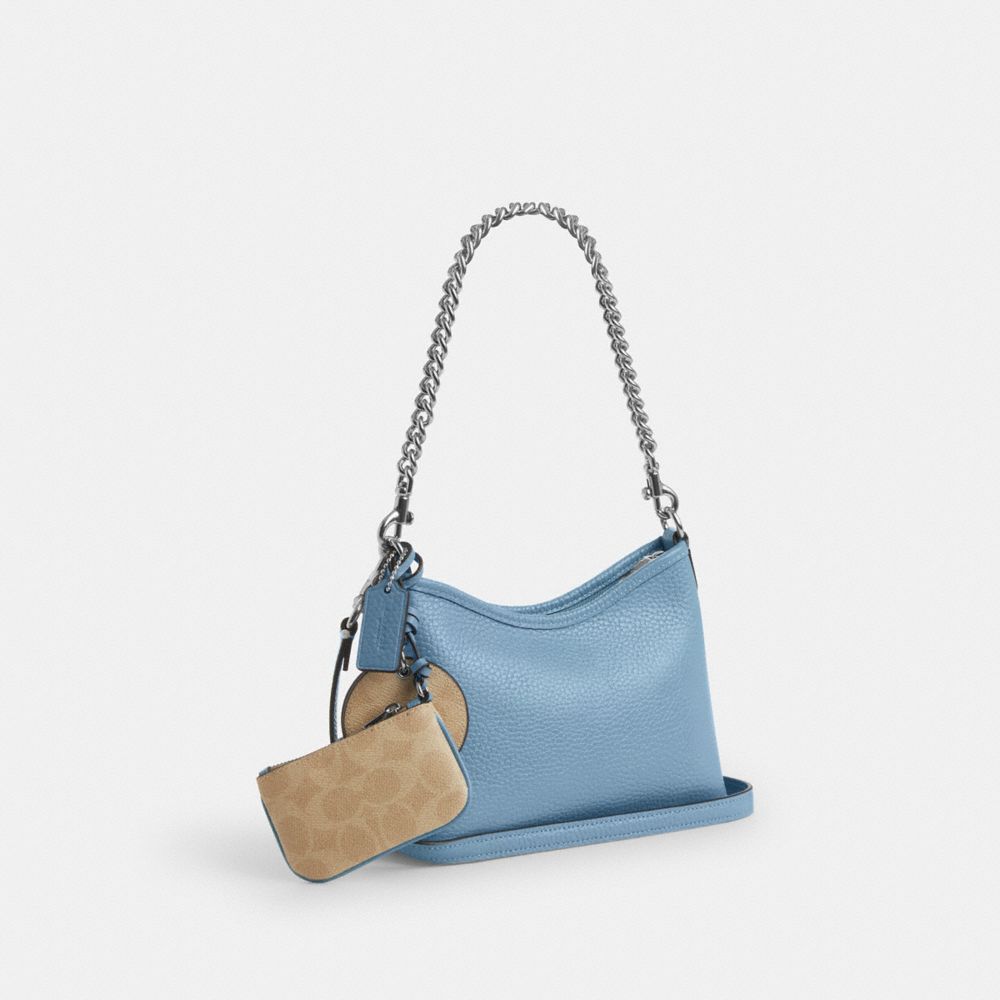 Laurel Small Shoulder Bag With Mirror Charm And Pouch