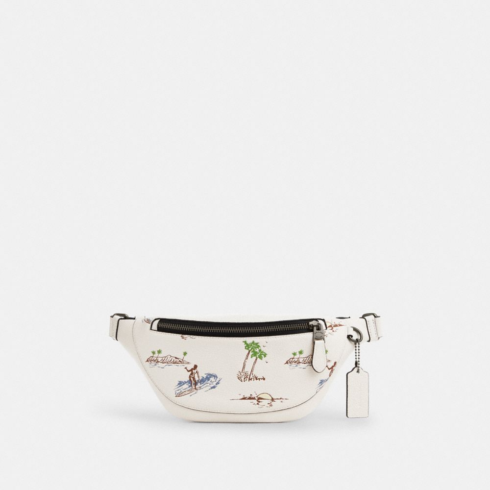 Warren Mini Belt Bag In Blocked Signature Canvas