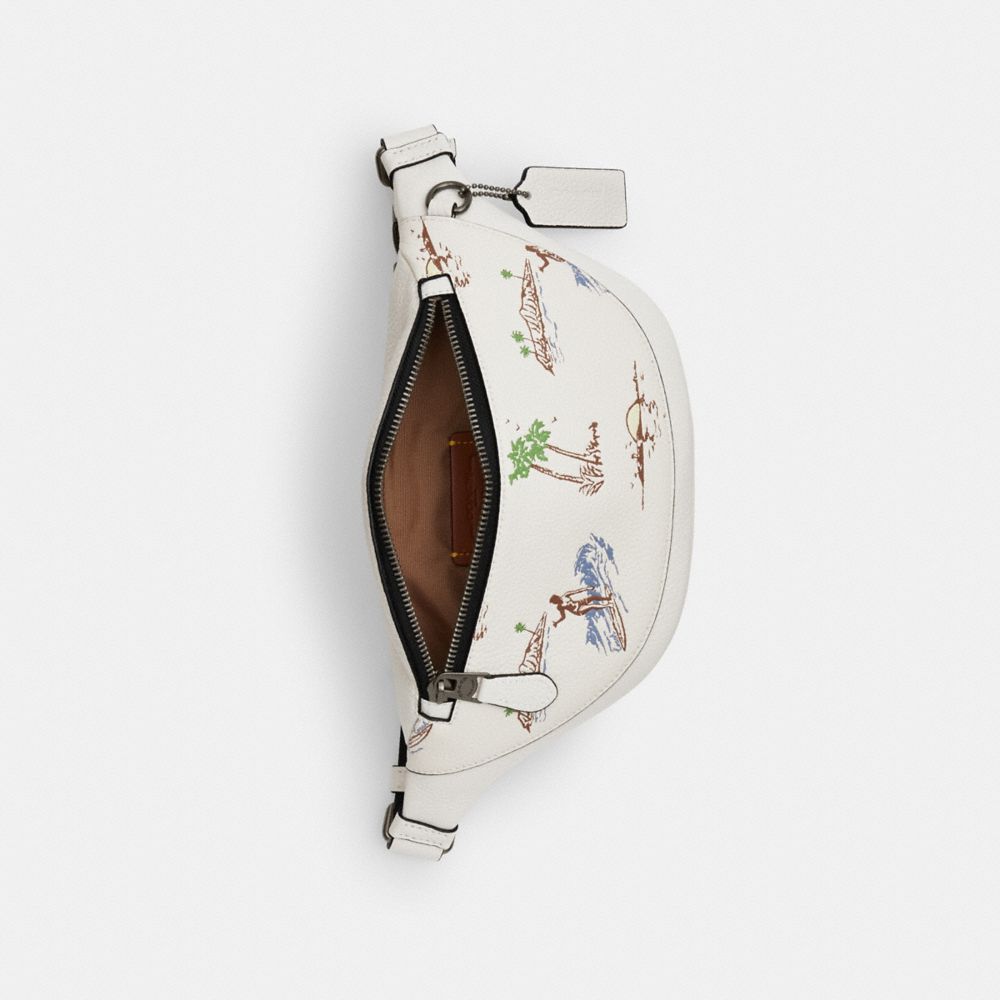 Warren Mini Belt Bag In Blocked Signature Canvas
