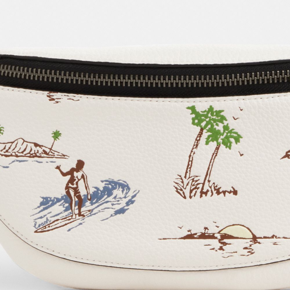 Warren Mini Belt Bag In Blocked Signature Canvas