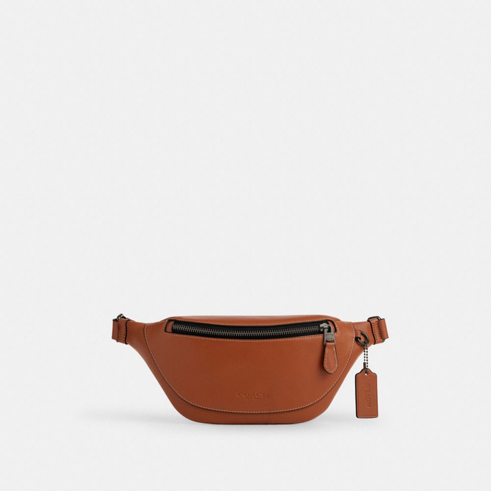 Warren Mini Belt Bag In Blocked Signature Canvas