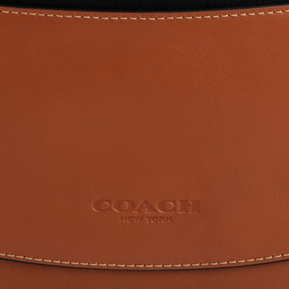 Warren Mini Belt Bag In Blocked Signature Canvas