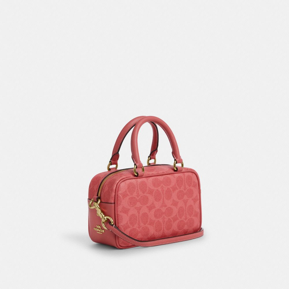 Coach X Peanuts Satchel Crossbody Bag In Signature Canvas With Lucy