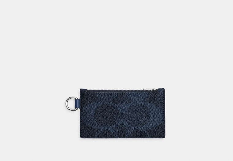 Zip Card Case In Maxi Signature Canvas