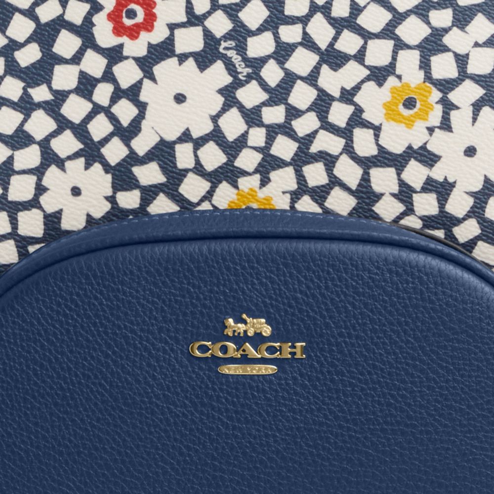Court Backpack With Floral Print