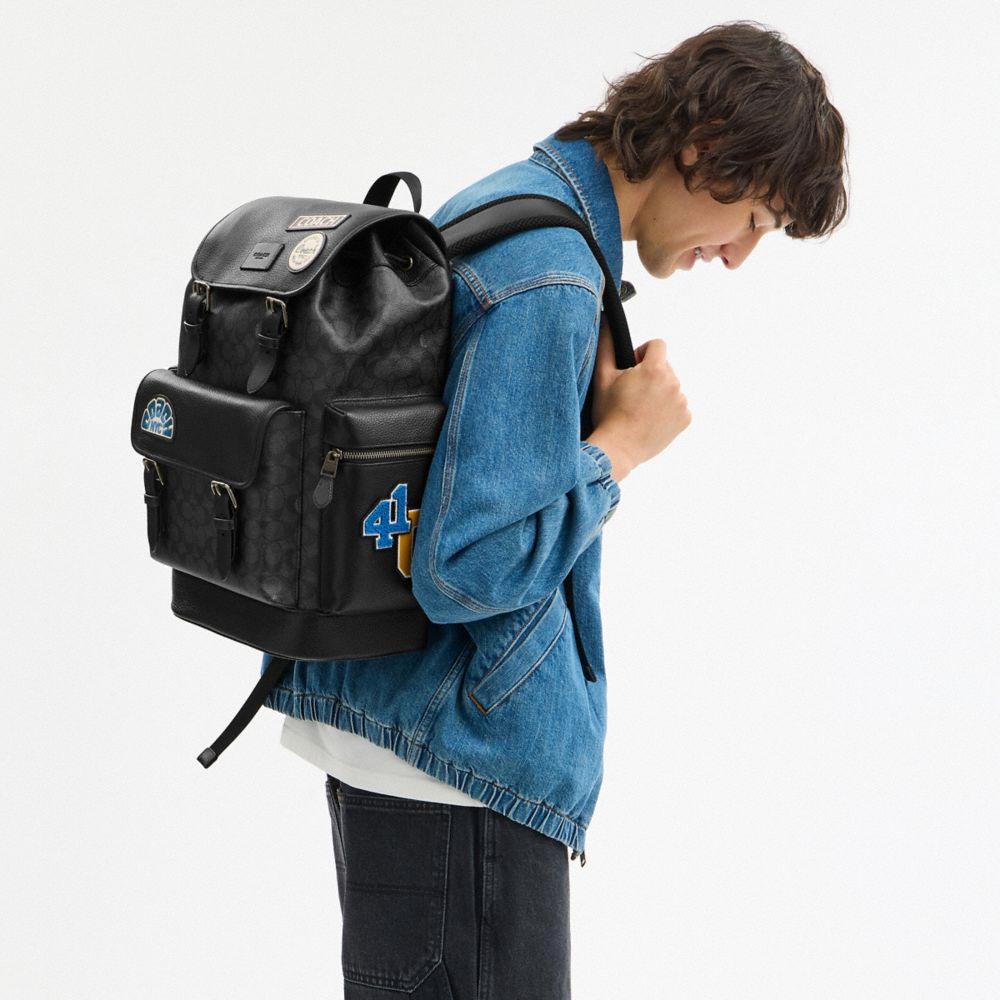 Sprint Backpack In Colorblock Signature Canvas