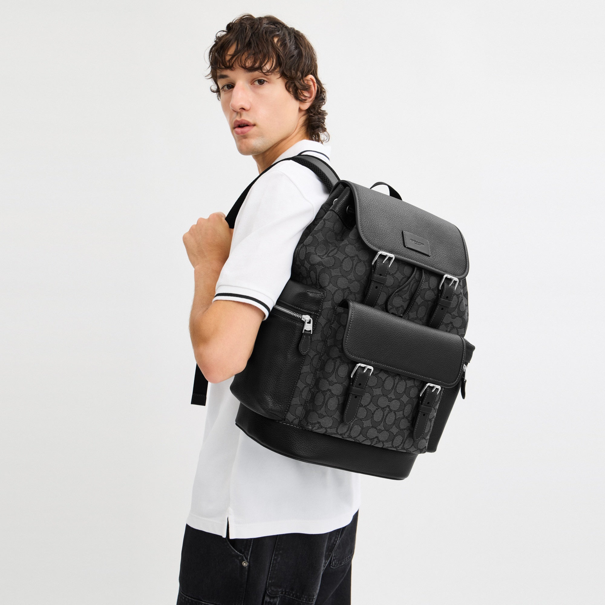 Sprint Backpack In Signature Jacquard