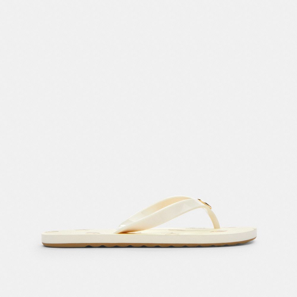 Zayn Flip Flop With Shell Print