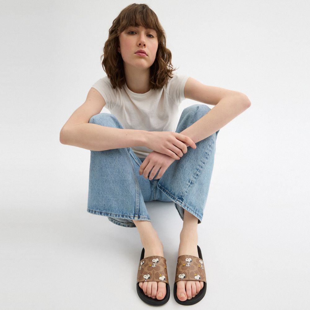 Udele Sport Slide In Signature Canvas With Fruit Print