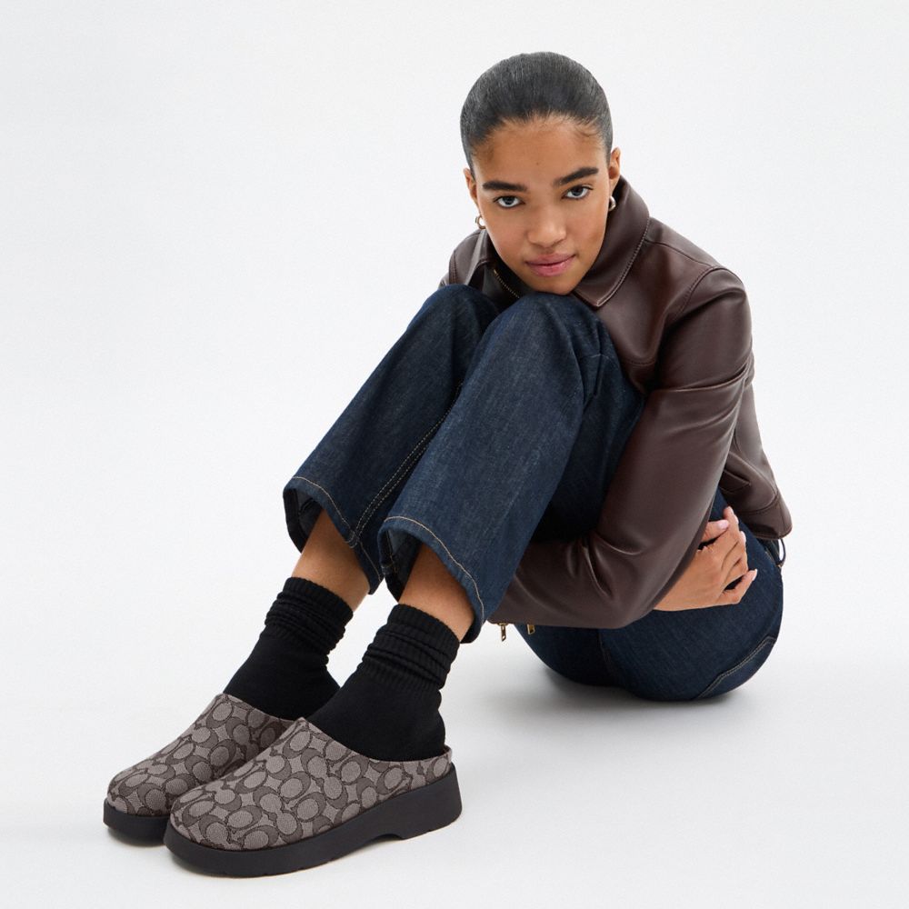 Link Mule In Signature Jacquard