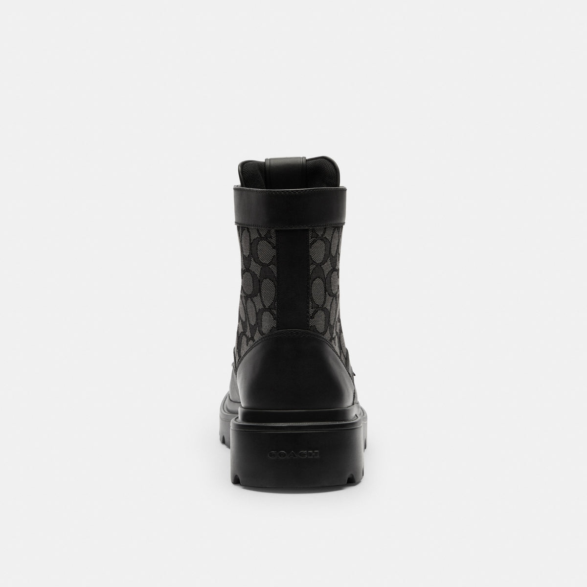 Combat Boot With Signature Jacquard