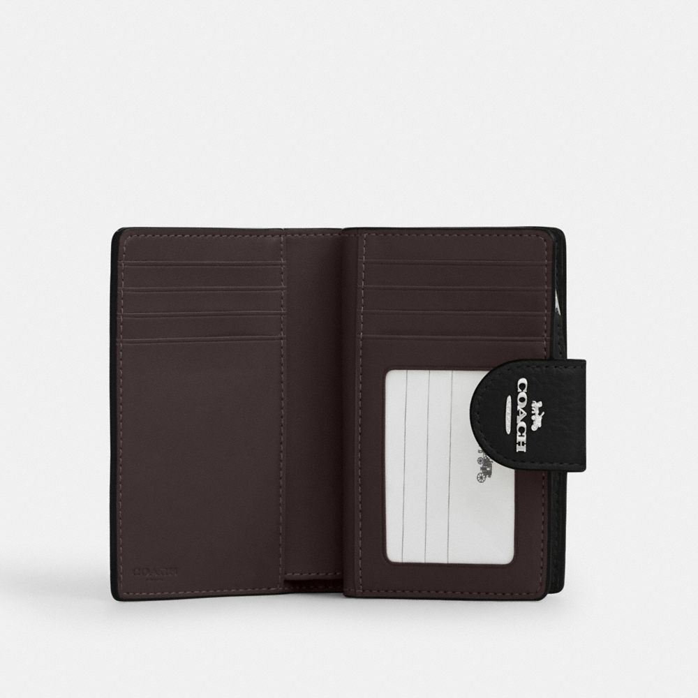 Medium Corner Zip Wallet With Gingham Print