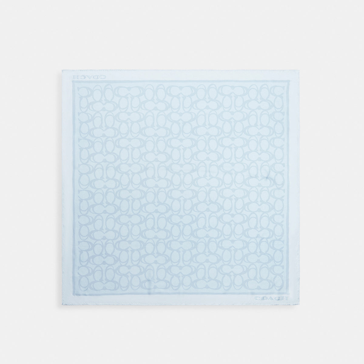 Iconic Motifs Print Silk Square Scarf