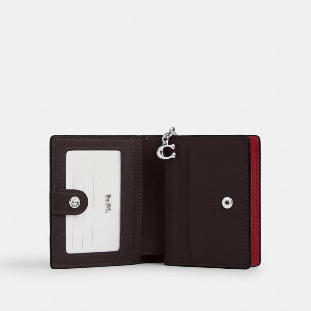 Snap Wallet In Signature Denim