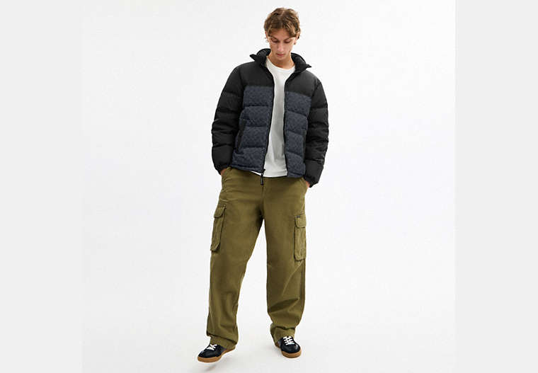 Signature Down Jacket In Recycled Polyester