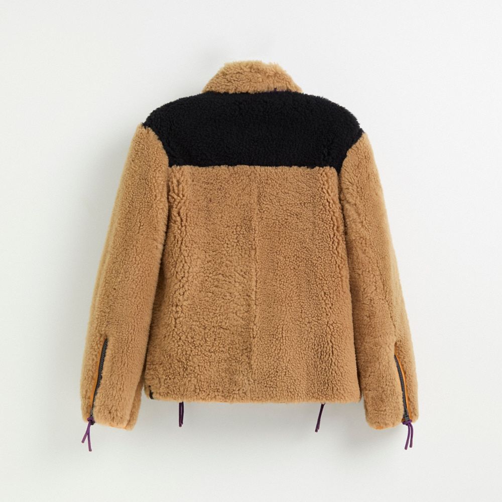 Restored Colorblock Shearling Jacket