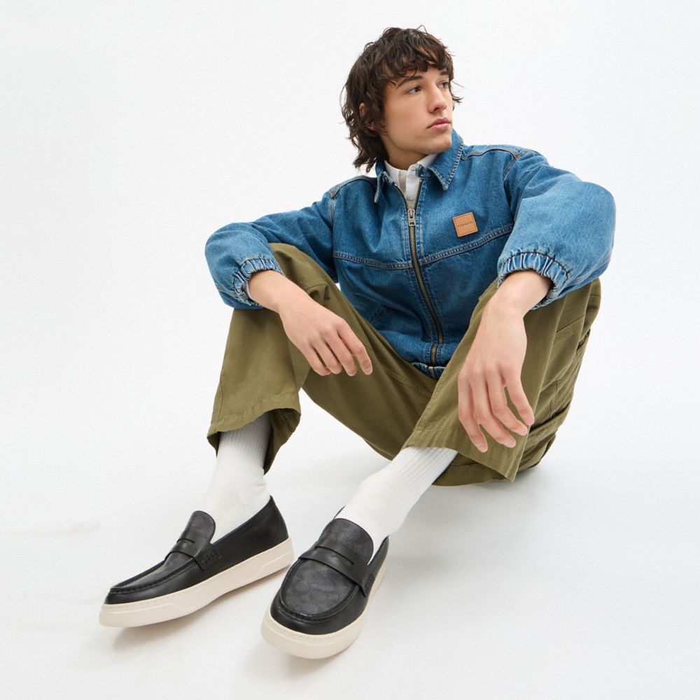 Hybrid Loafer With Signature Canvas